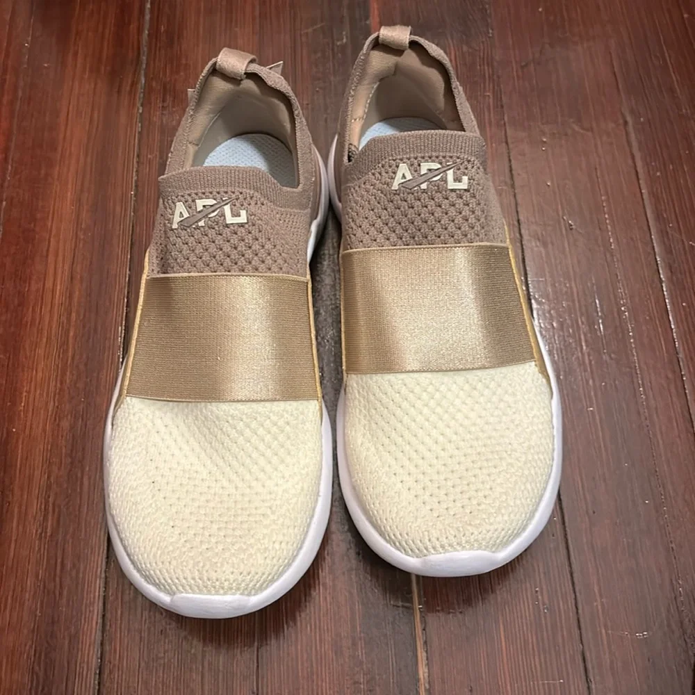 APL Techloom Bliss Color block Cream Brown Slip On Sneakers
